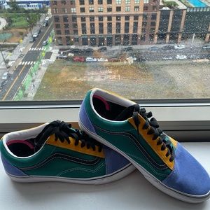 Vans old skool multi color size 11